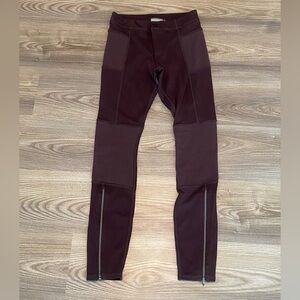 Athleta Trailsetter Ponte Motion Moto Ankle Zip Skinny Legging Pant Womens 0